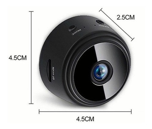 2x Câmera Espiã Miniatura Hd Wifi 1080p Com Visão Noturna - Imagem 3