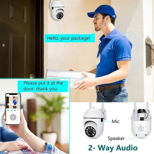Câmera Externa 5g Hd 1080p Wifi Ip Ptz Infrared 360º. - Imagem 5