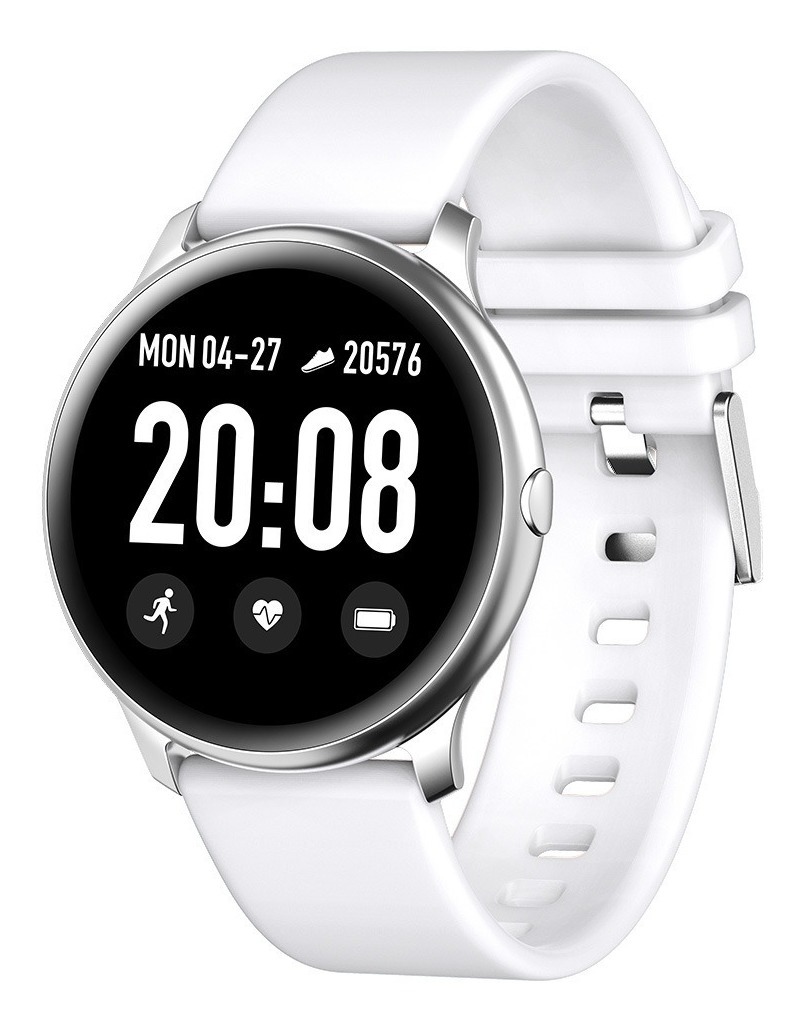 Smartwatch Kw19, Tela De Toque Completa, Pressão De