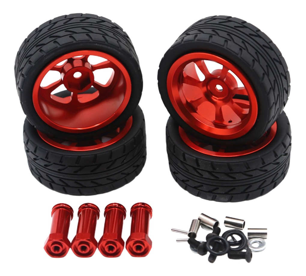 4 Peças 1/14 Rc Car Pneus Para Wltoys 144001 Com 12mm - Imagem 15