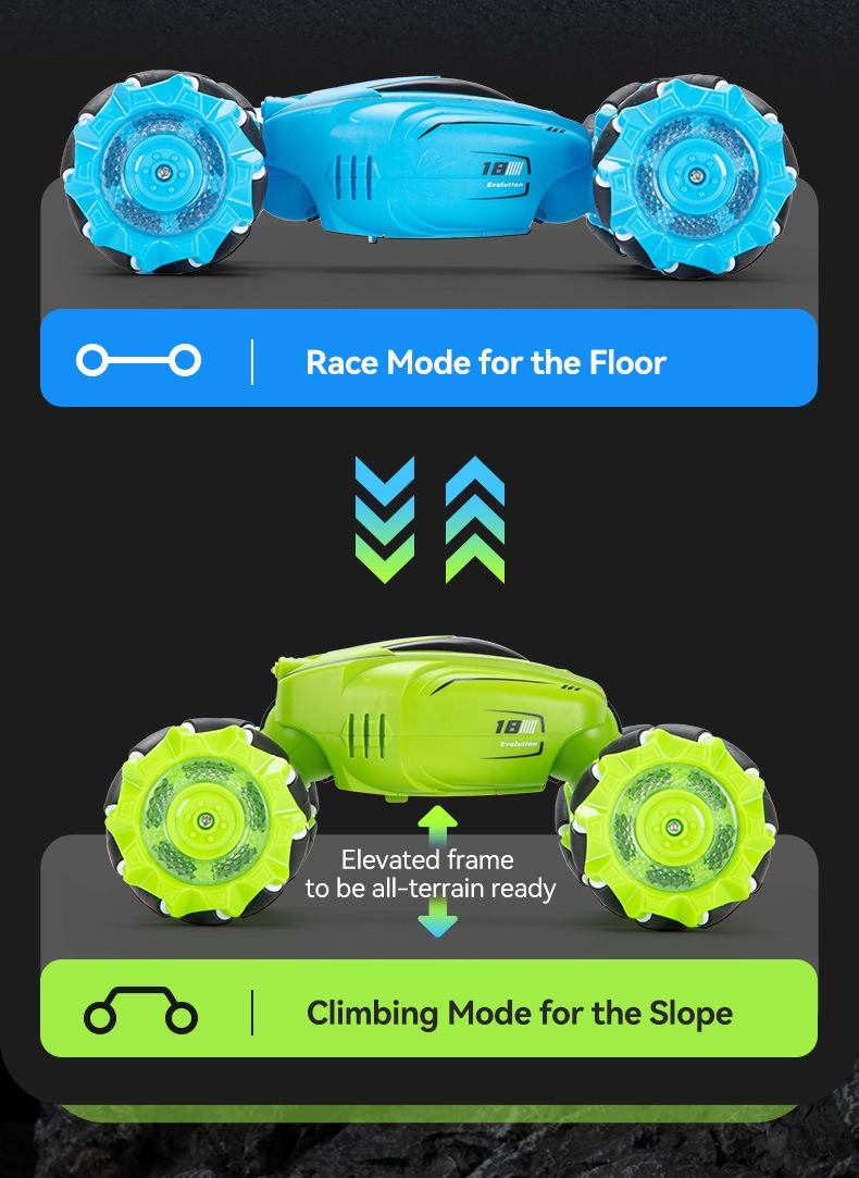 Deformação Do Controle Remoto Gesture Rc Car Drift Stunt 2.4 - Imagem 7