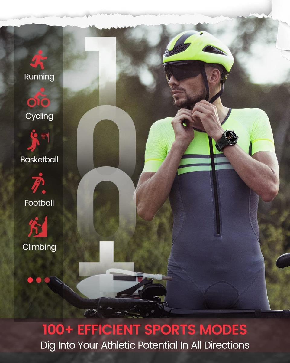 Smartwatch Para Homens Make Call Answer Fitness Tra - Imagem 6