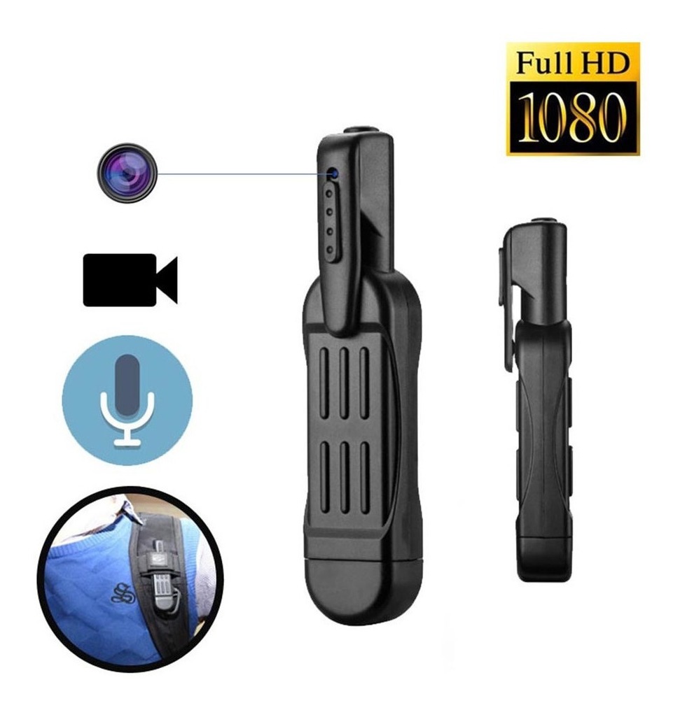 Mini Spy Hidden Pocket Clip Pen Gravador De Vídeo