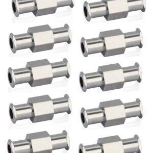 Conector De Seringa Luer, Acoplador De 10 Peças, Metal, Junt