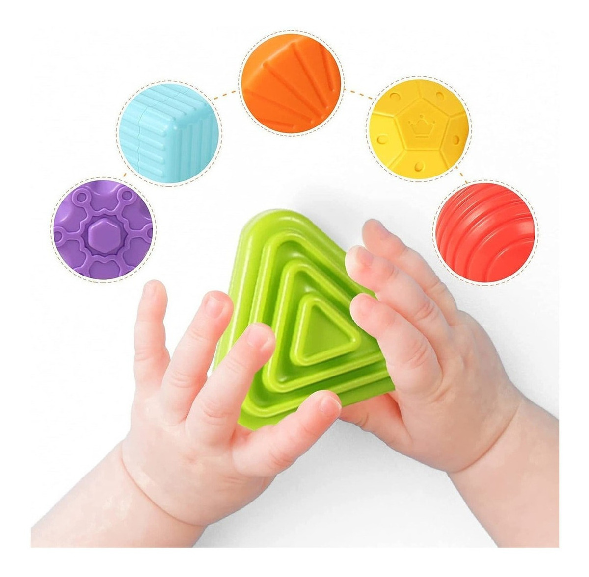Cubo Sensorial De Habilidades Motoras Montessori Toy - Imagem 2