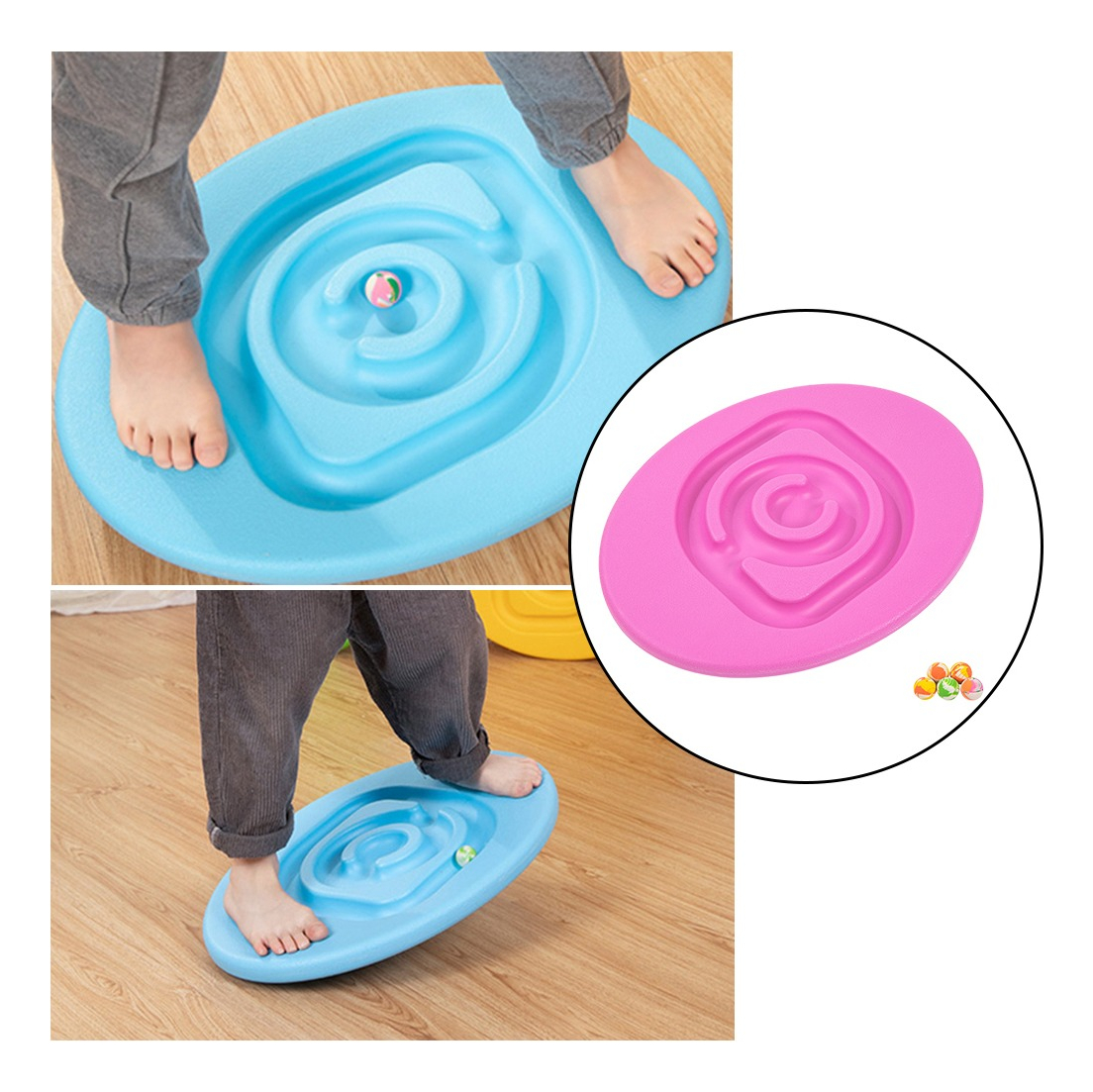 1pc Kids Balance Board Brinquedo De Treinamento Vestibular - Imagem 5