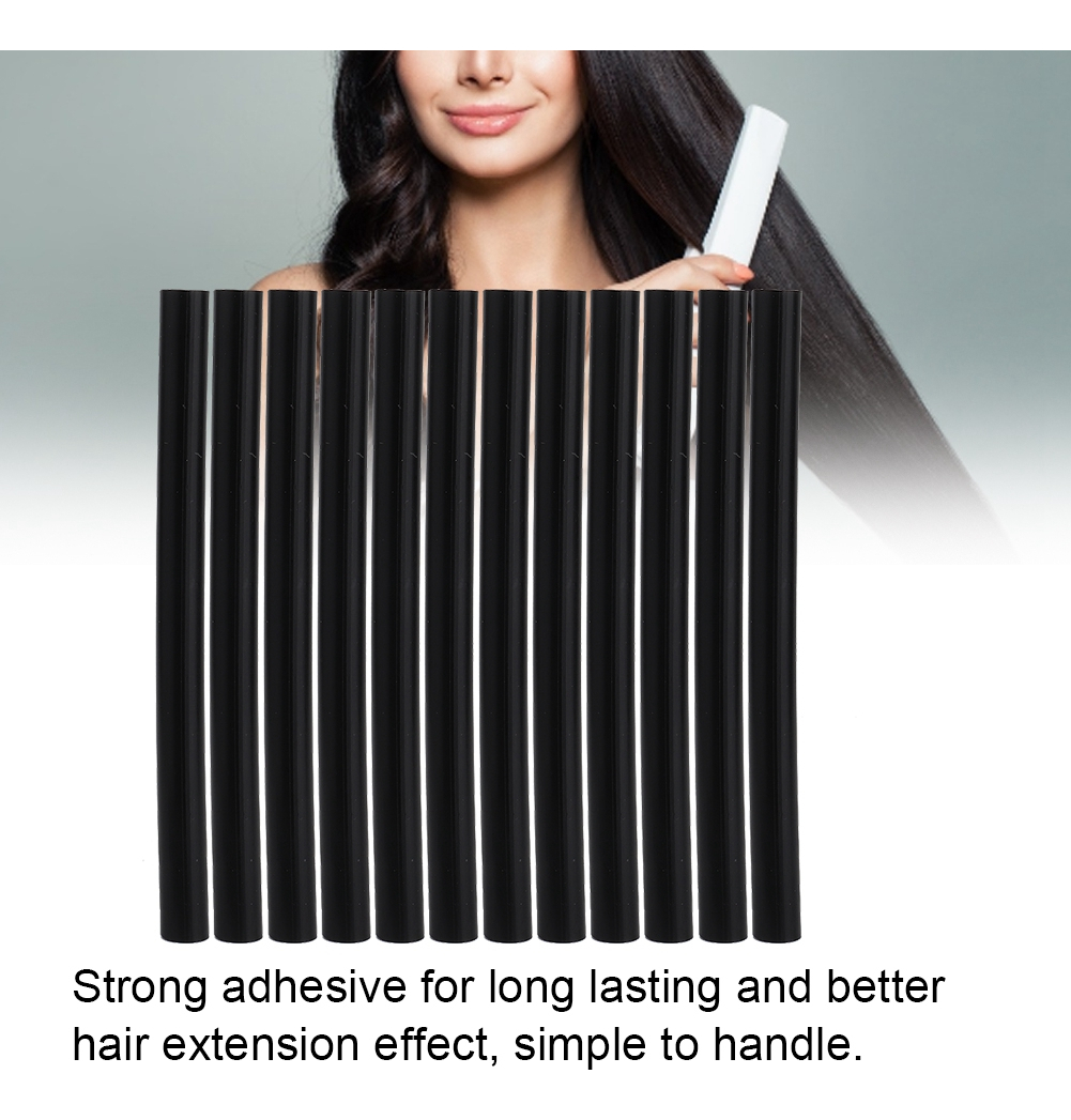 12pcs Profissional Peruca Extensão Do Cabelo Cola Quente Do - Imagem 9