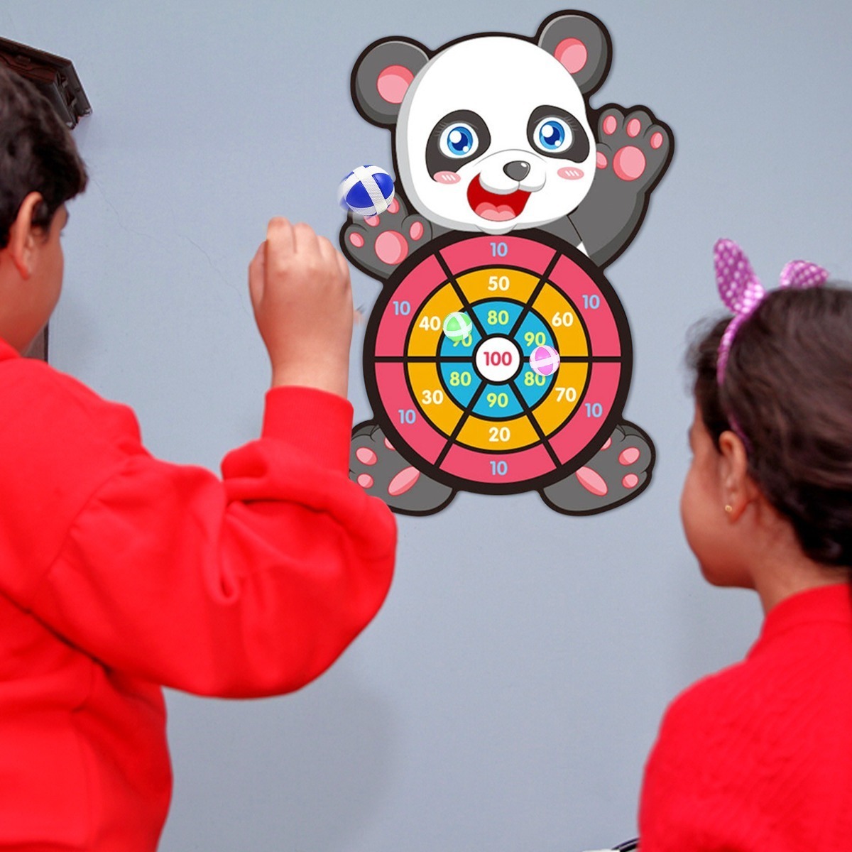 Um Tabuleiro De Dardos Infantil Ao Alvo Sticky Ball Self-adh - Imagem 11