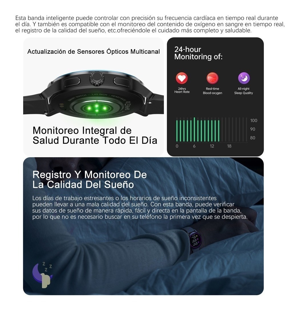 Smartwatch Para Homens E Mulheres, Esportes, Fitnes - Imagem 9