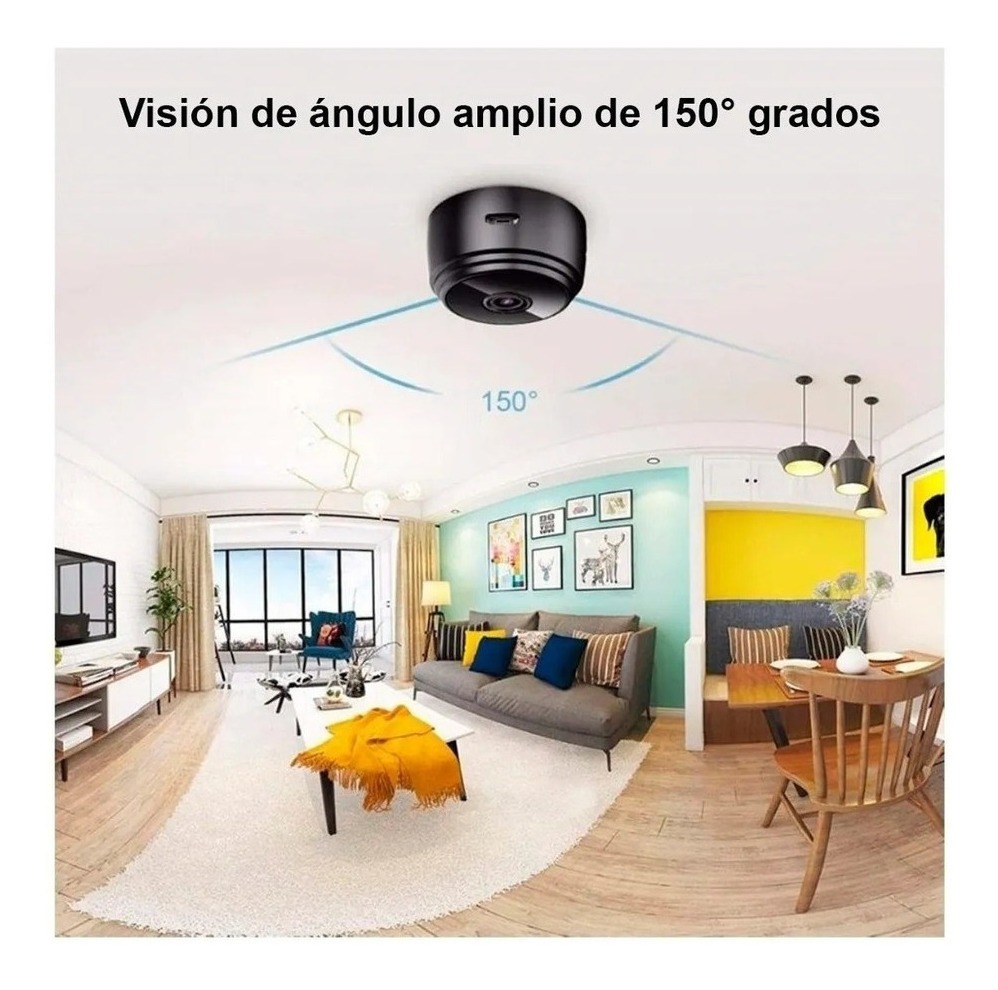 Mini Spy Camera Wifi Hd 1080p 150 Grande Ângulo - Imagem 10