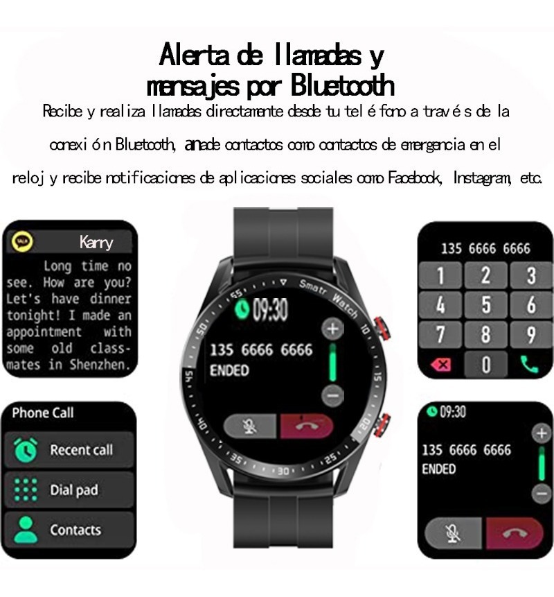 Smartwatch Masculino Bluetooth Chamada 1.28 Polegadas - Imagem 2