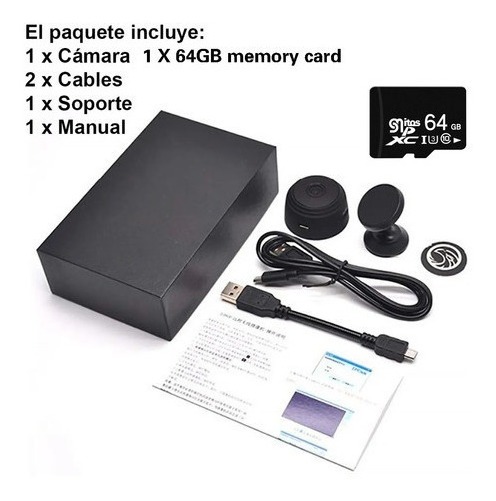 Mini Espião Câmera Hd Detecta Micr Moviment+cartão De Memóri - Imagem 3