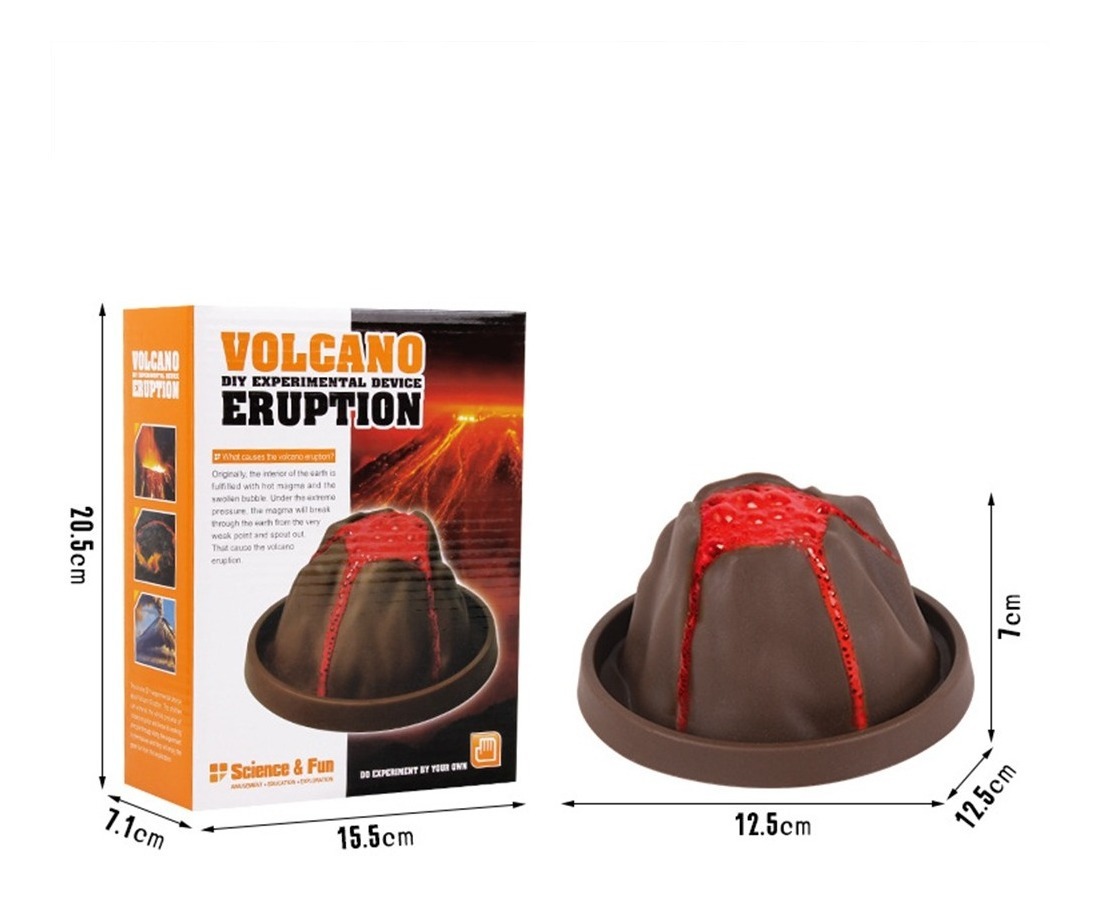 Kit De Vulcão Em Erupção De Construção Diy Brinquedo Educati - Imagem 10