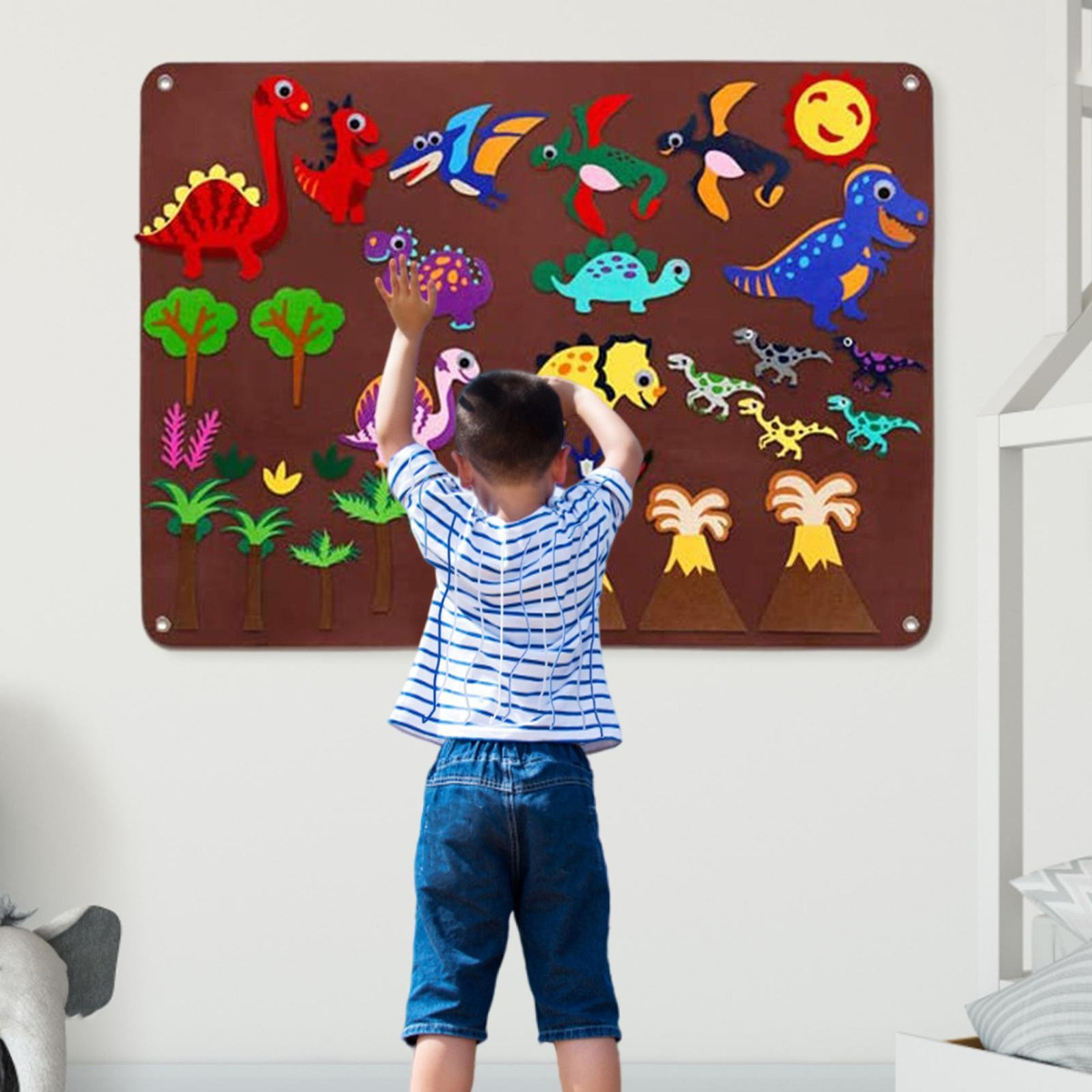 De Tabuleiro De Feltro Montessori Diy Tabuleiros De Feltro - Imagem 41