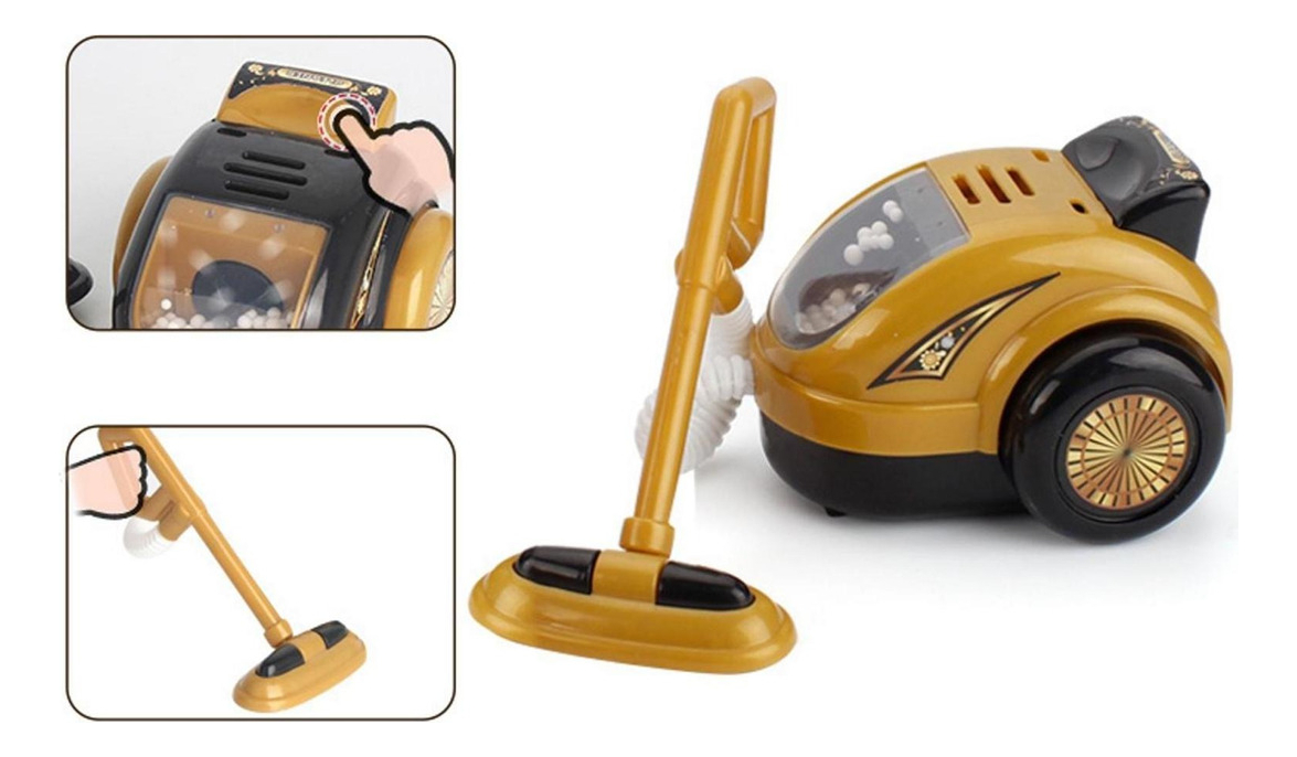 Aspirador De Pó De Brinquedo Infantil Finger Brincar Com - Imagem 3