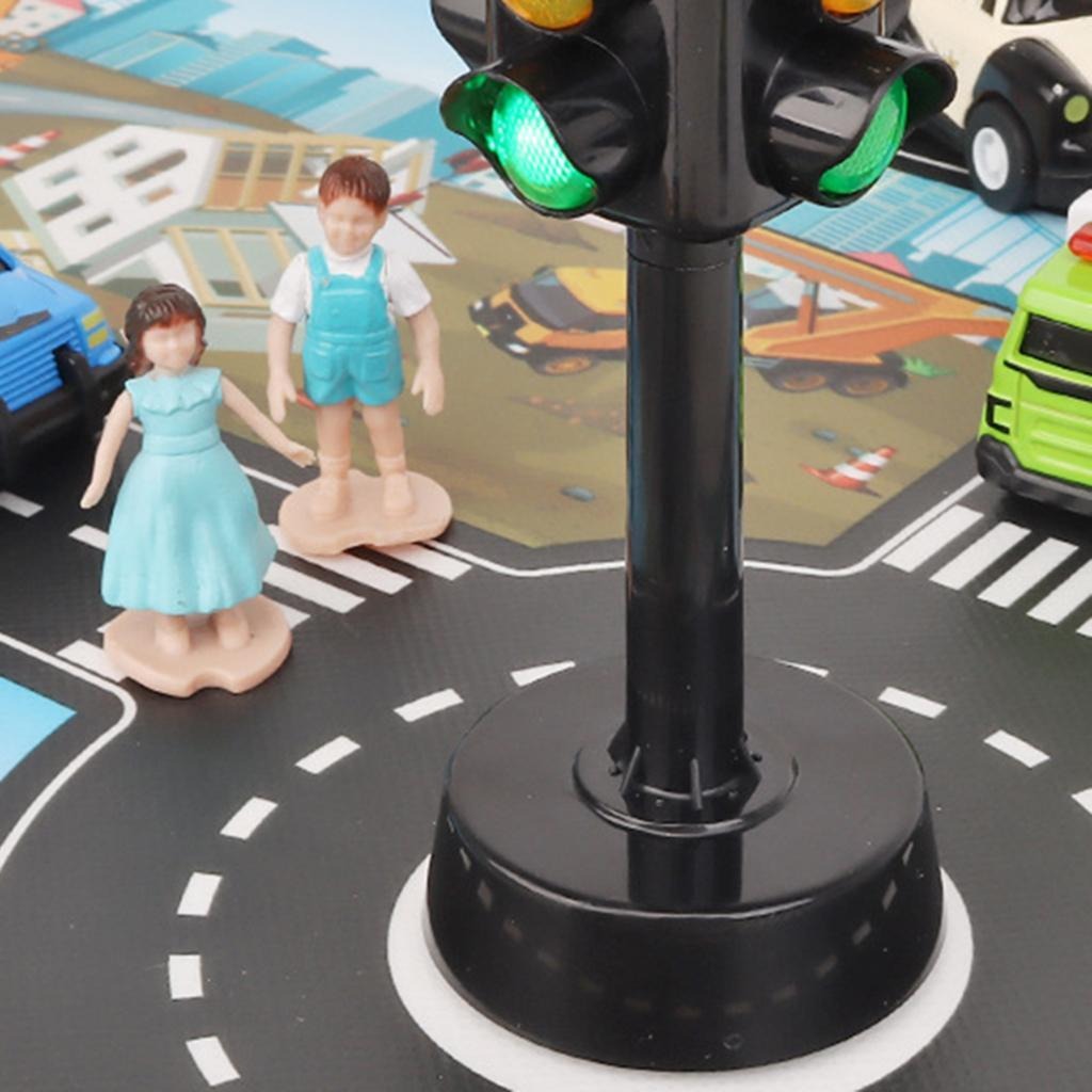 2 X Mini Sinal De Trânsito Semáforo Elétrico Com Som E - Imagem 11