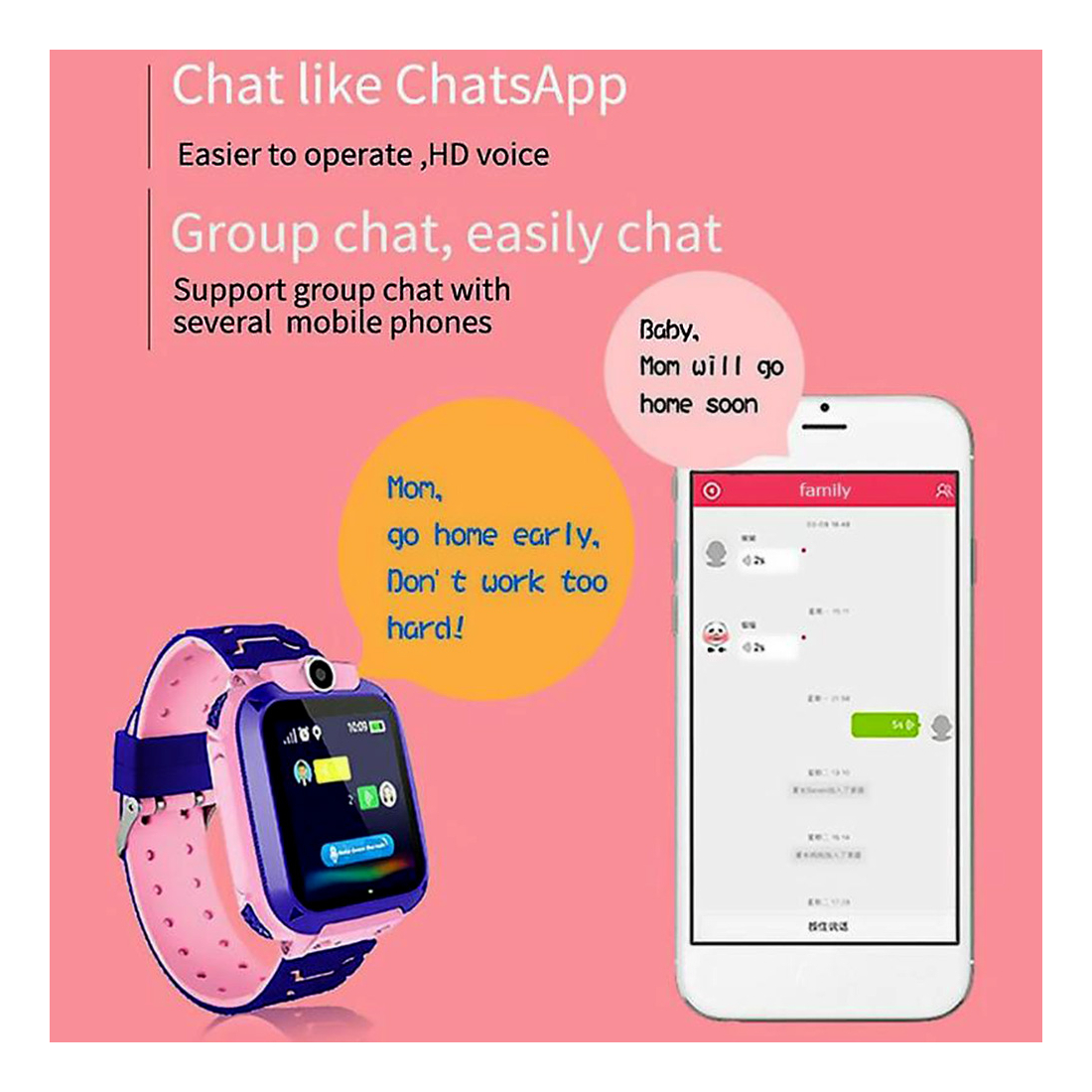 Smartwatch Infantil À Prova D'água Posição Do Relóg - Imagem 3