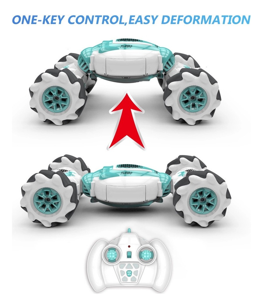 Carrinho De Controle Remoto Azul S-012. 4ghz 4wd - Imagem 4