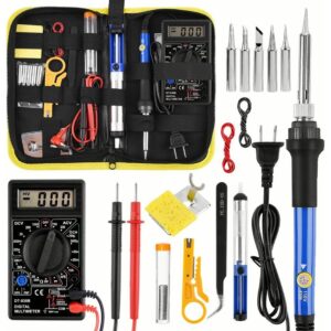 Kit Multímetro Digital C/ Sensor De Temperatura Ajustável