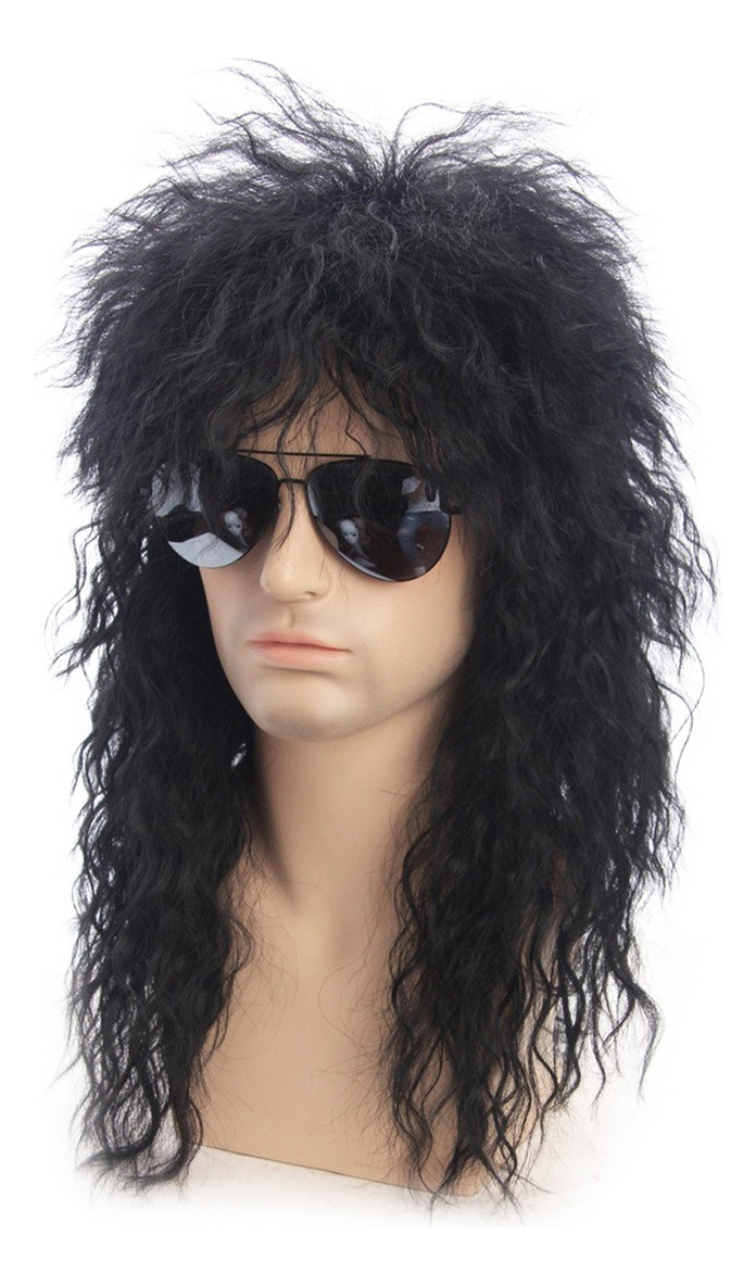 Fantasia De Halloween Masculina Salm Cosplay Curly Peruca Lo - Imagem 3