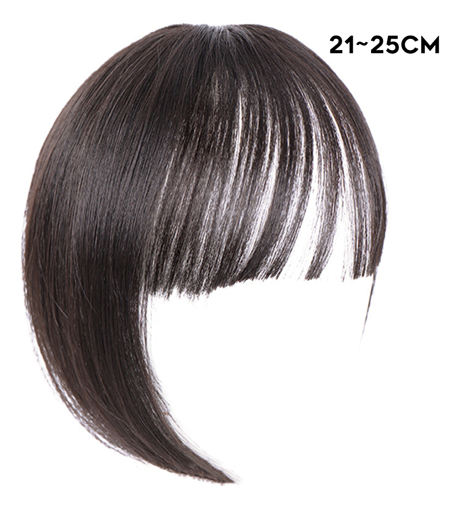 Peça De Peruca, Peça De Cabelo Feminina, Invisível Com Franj - Imagem 7