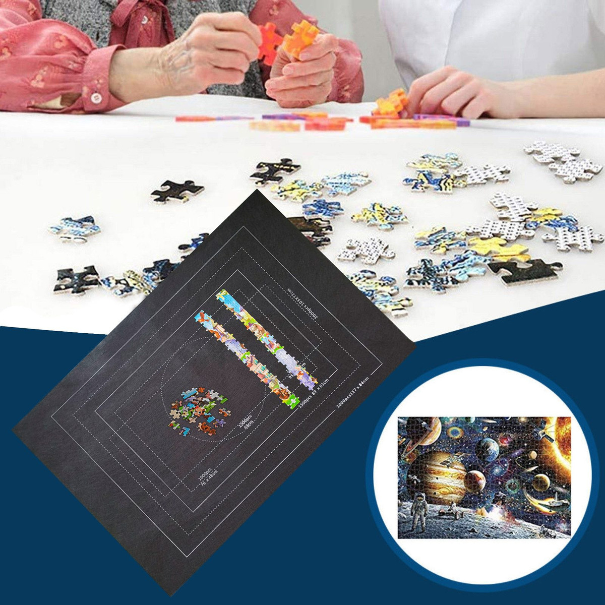 6y Puzzle Roll Storage Mat Roll Até 3000 Peças Com 5082 - Imagem 9