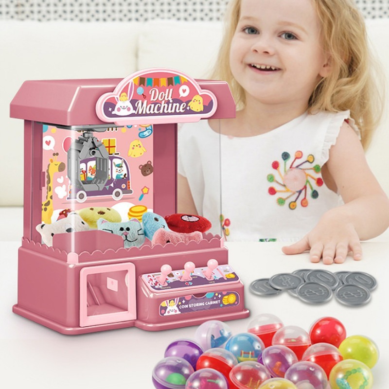 Maquina Garra Brinquedo + 10 Pelúcias Boneca De Pelúcia - Imagem 10