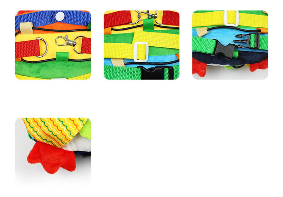 Fivela Sensorial De Pelúcia Aprendizagem Brinquedo Zipper - Imagem 11