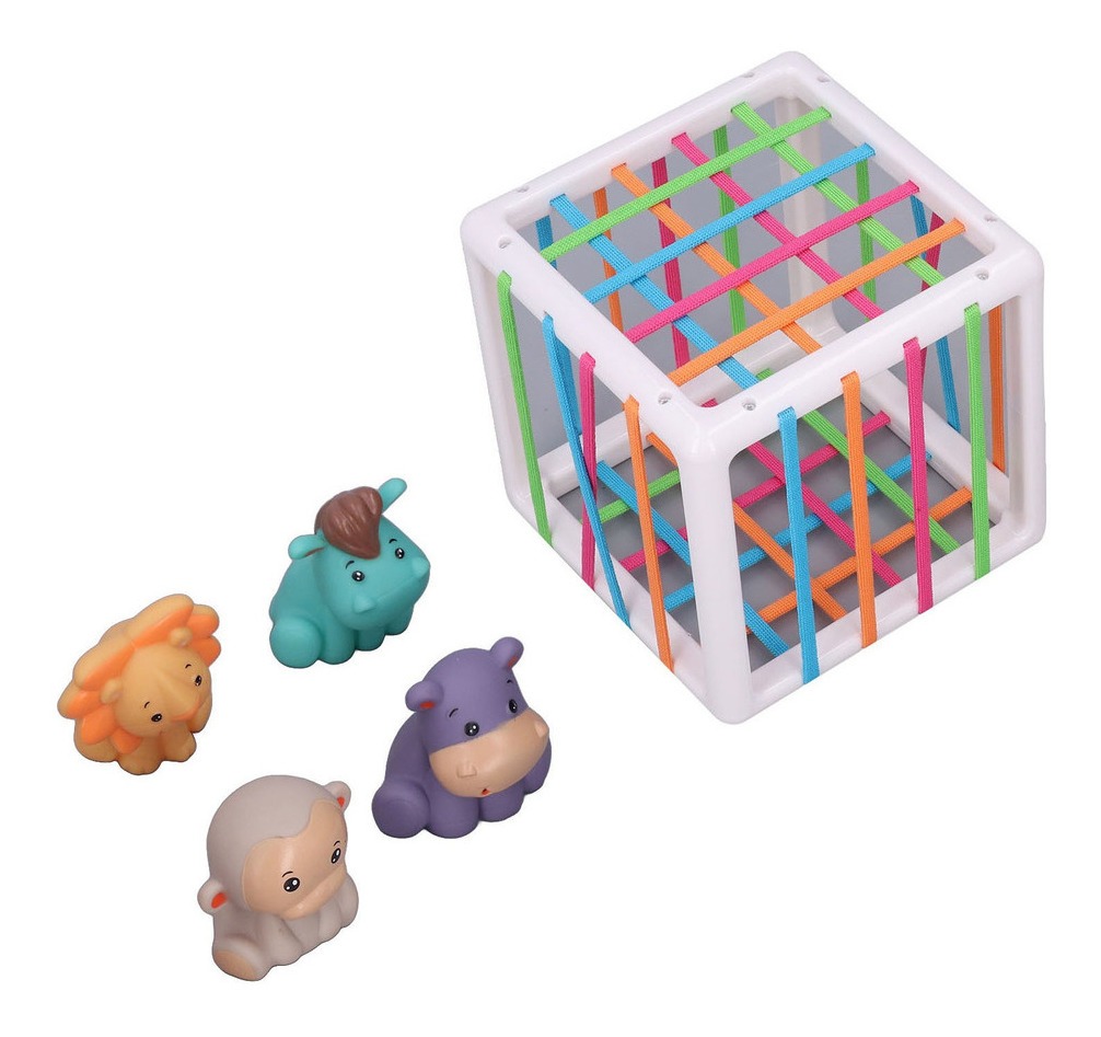 Caixa Sensorial Infantil Brinquedo De Seleção De Forma De Be - Imagem 7