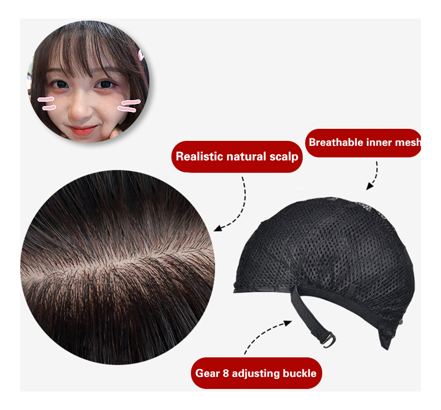 Extensões De Cabelo Peruca Curta Reta Feminina Fashion Bob - Imagem 9