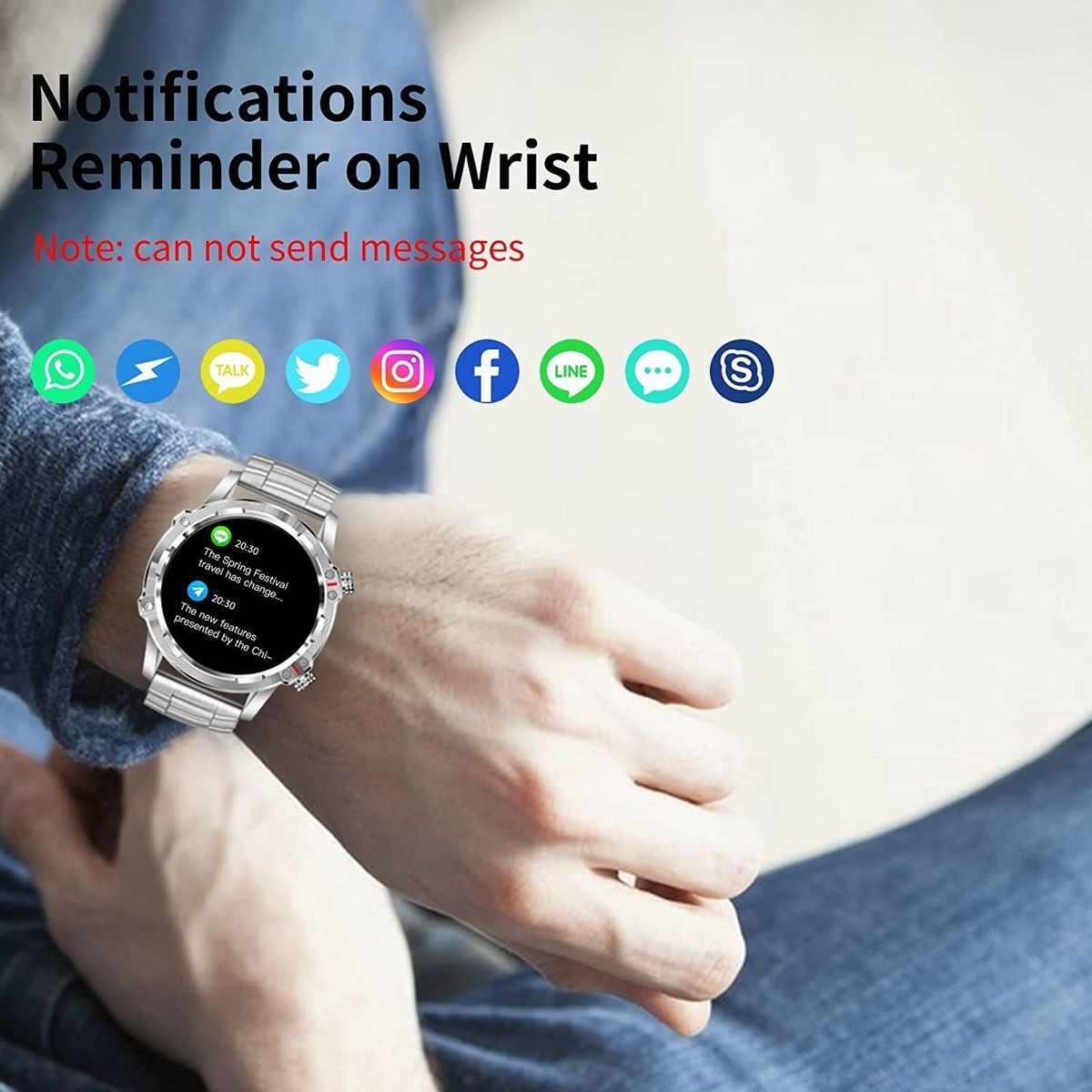 Rastreador De Fitness Smart Watch (faça/resposta Chamada) Pa - Imagem 11