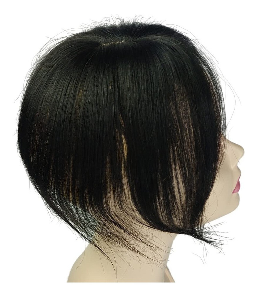 Peruca De Cabelo Humano Topper, Moldada Na Frente E - Imagem 10