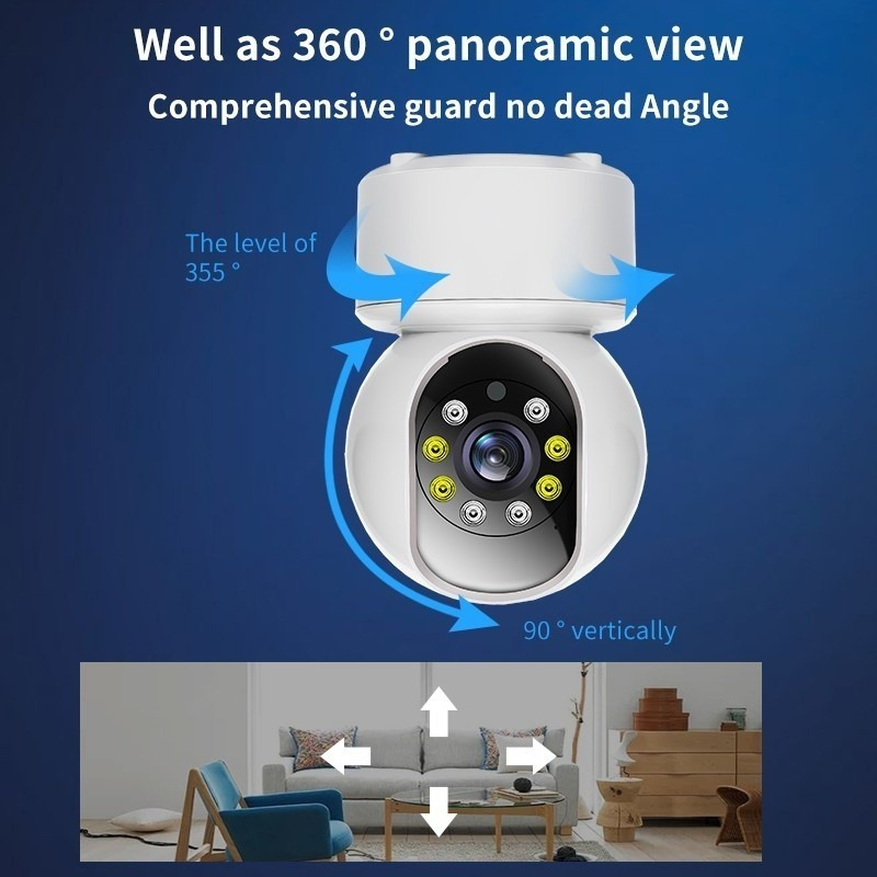 Câmera Ip 5g Wifi Wireless Visão Noturna Hd 1080p - Imagem 9