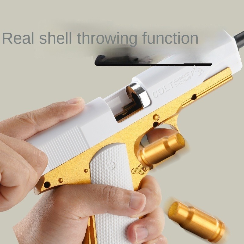Brinquedo Infantil Shell Ejection 1911 Pistol Boy Toy Explos - Imagem 4