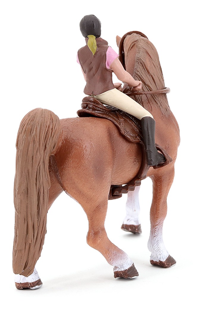 Figura De Animal De Plástico Sólido, Cavalo De Brinquedo - Imagem 8