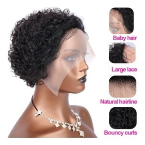 Peruca De Cabelo Humano Encaracolado Peruca De Cabelo