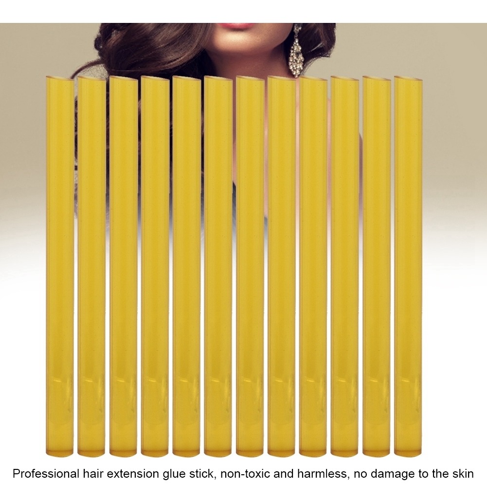 12pcs Profissional Peruca Extensão Do Cabelo Cola Quente Do - Imagem 4