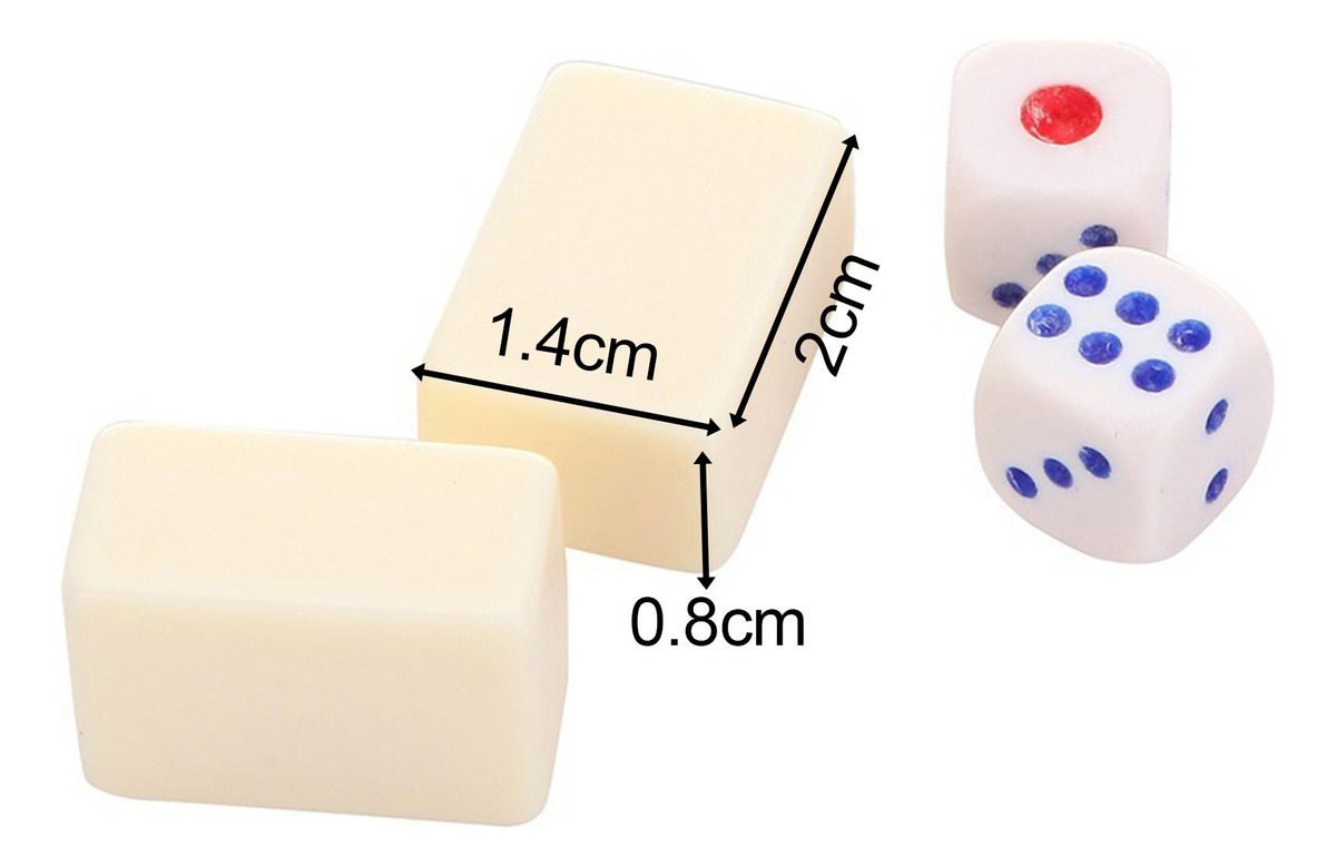 Conjunto Portátil De Mahjong Com De Armazenamento Para - Imagem 3
