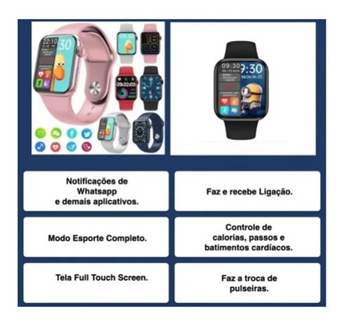 Pulseira Smartwatch Iwo Hw12 À Prova D'água + - Imagem 5