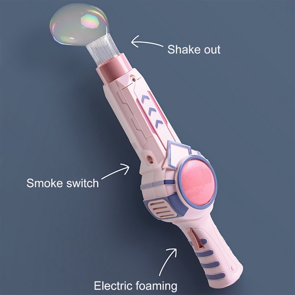 G Elastic Smoke Bubble Wand Menina Em Forma De Coração Bubbl - Imagem 10