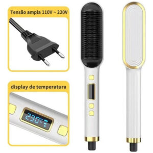 Escova De Alisamento 5 Em 1 Temperatura Ajustável Bivolt [u]