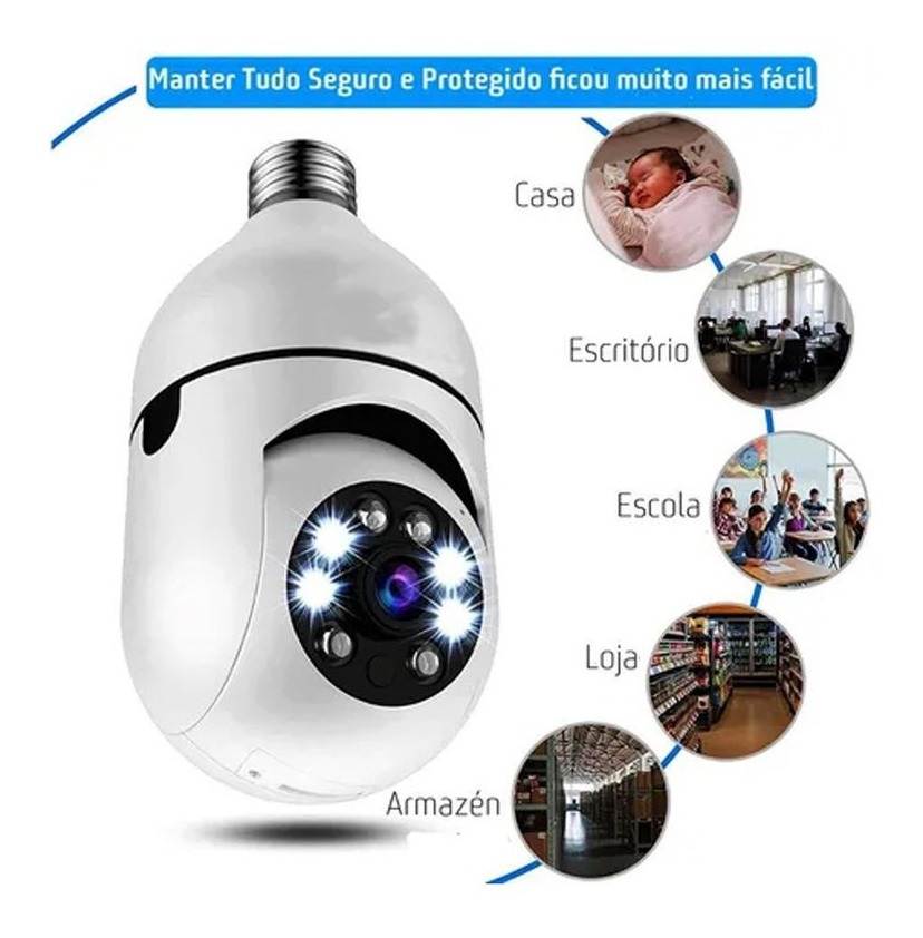 Segurança Camera Wifi Externa Camera Espia Hd 1080p - Imagem 6