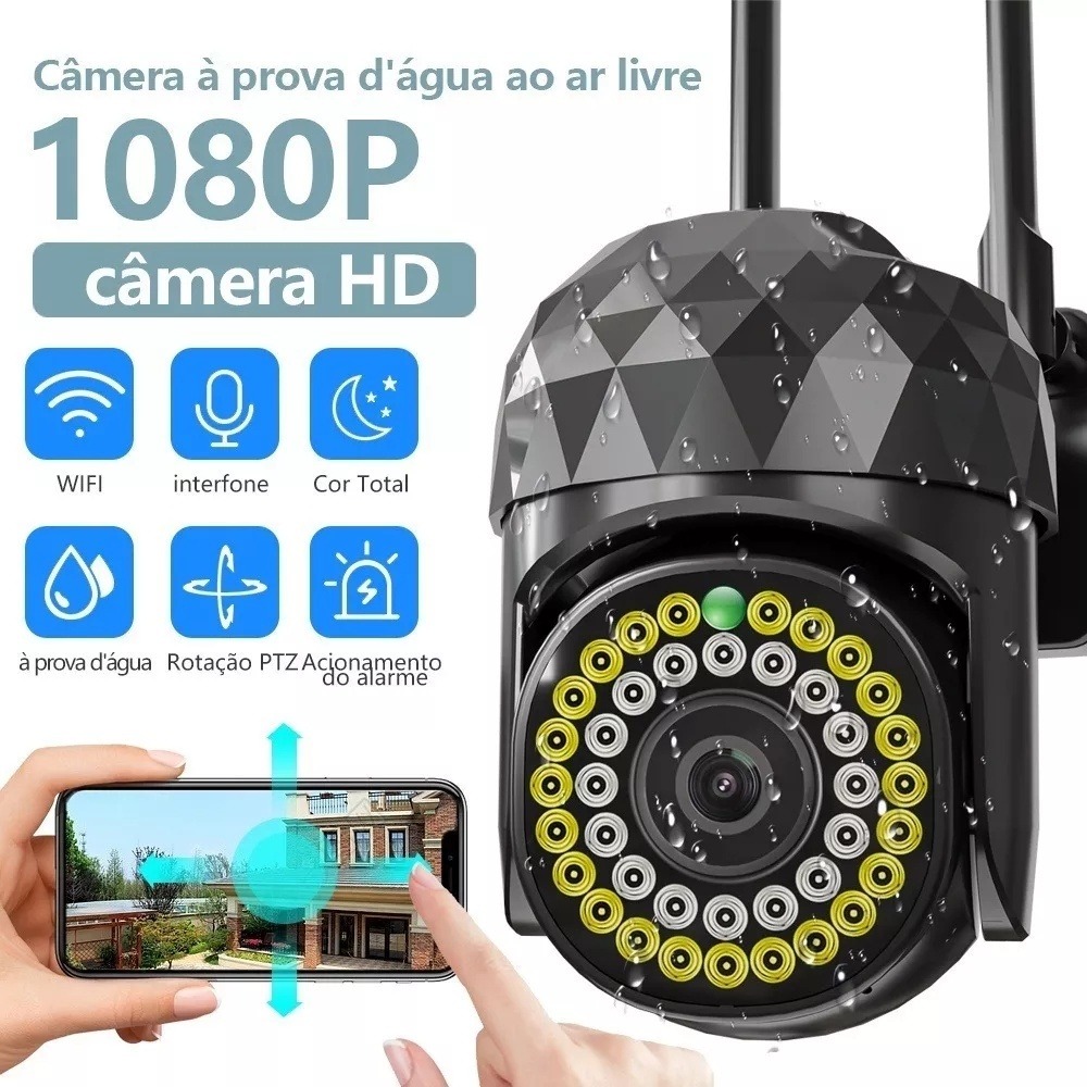 Câmera Externa Wifi Ip Prova D'água Infravermelho 1080p Yl07 - Imagem 11