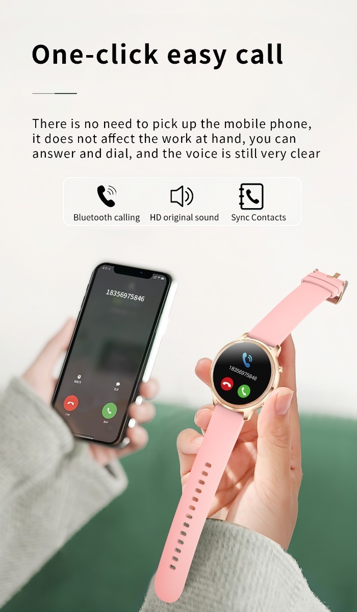 Smartwatch Feminino Bluetooth Call Fashion 1.32 Com Tela Red - Imagem 20