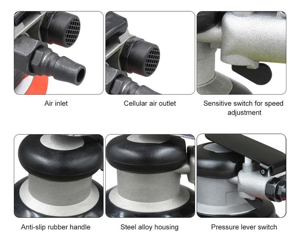 Lixadeira Orbital Pneumática Palm Sander - Imagem 4