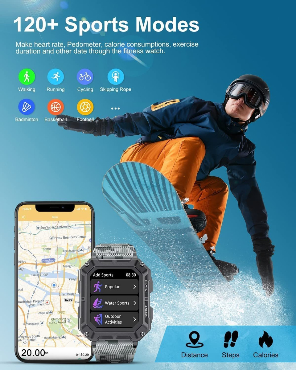 Relógios Inteligentes Para Homens Bluetooth Call - Imagem 7