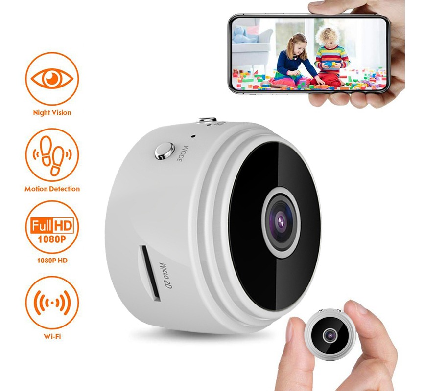 Câmera Wireless A9 De Vigilância Mini Espiã Wi-fi Ip