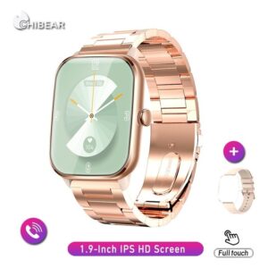 Smartwatch Bluetooth Voice Assistant Smart Watch Men 1.9