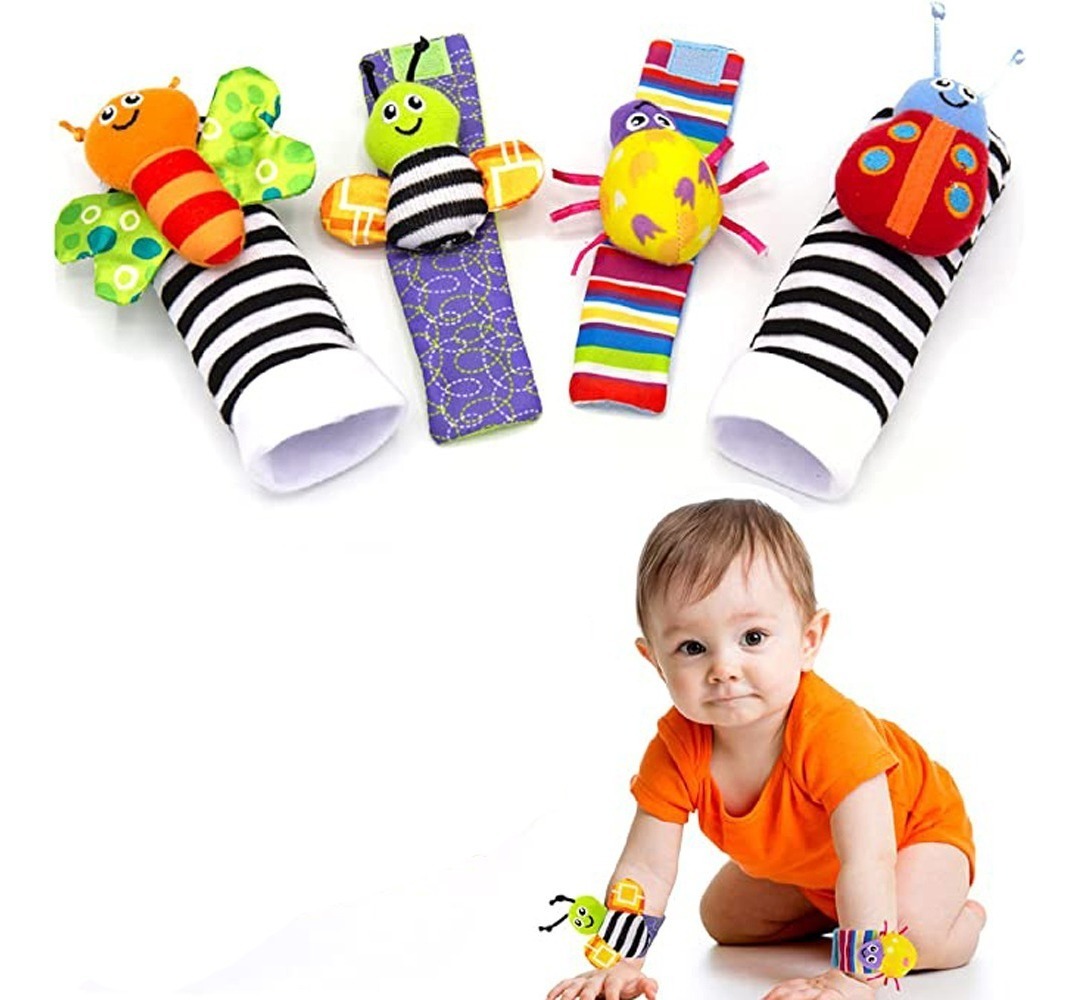 Carrinho De Bebê Espiral Móvel Menina+meias E Chocalhos De P - Imagem 4