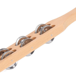 Mouse De Alça De Madeira Bell Stick Hand Jingle